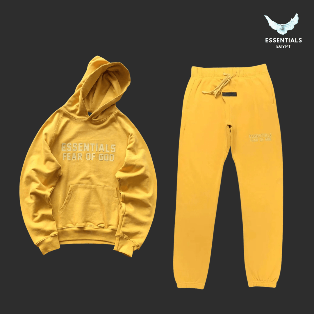Fear of God Essentials Logo Mustard Full Set - ESSENTIALS EGYPT
